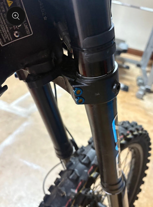 Talaria X3 Fork Clamp Titanium Bolts(pack of 4)