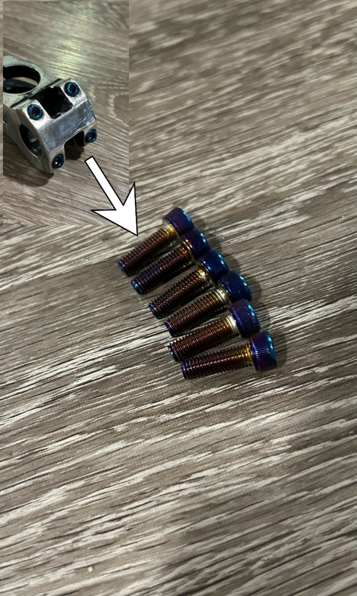 Titanium coated stem bolts(READ DISC)