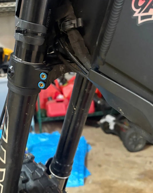 Talaria X3 Fork Clamp Titanium Bolts(pack of 4)